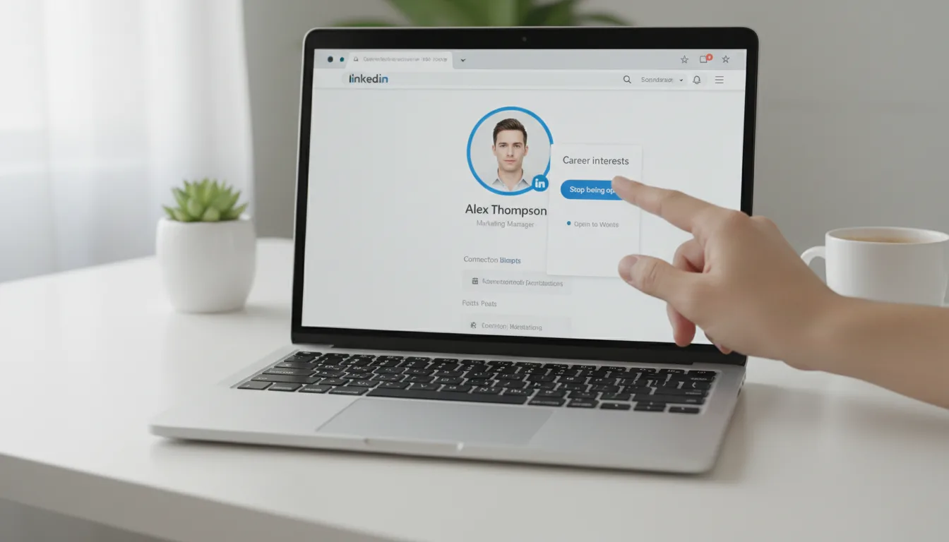 découvrez comment retirer facilement la mention 'open to work' de votre profil linkedin en quelques clics simples et rapides.